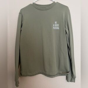 Sage green sweatshirt. Size small